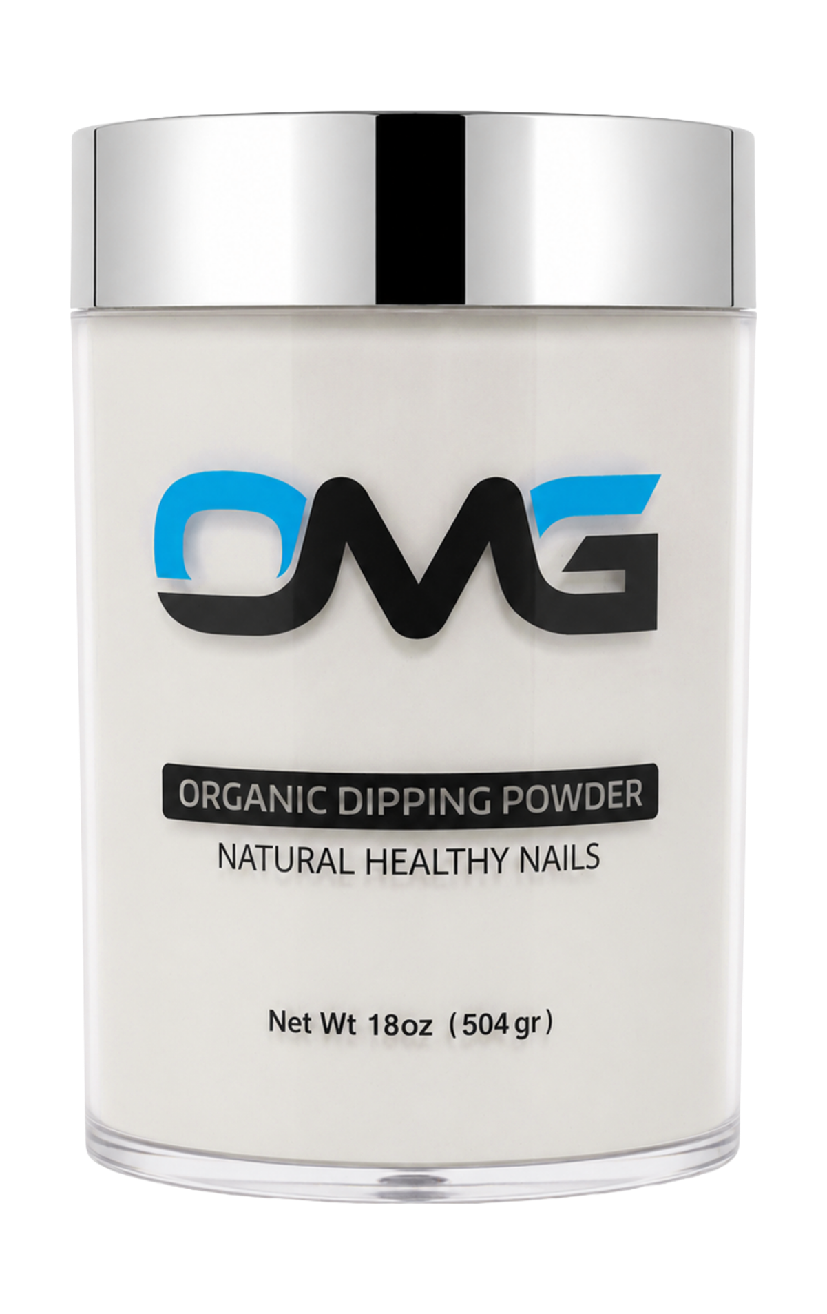 OMG white-label dipping powder jar ready for private-label artwork